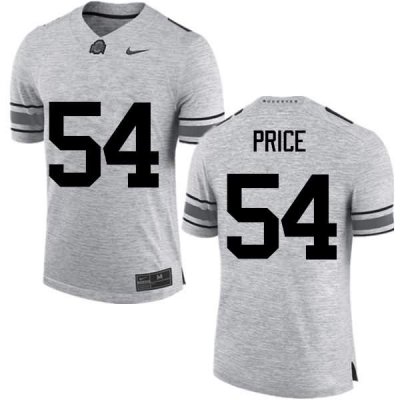 NCAA Ohio State Buckeyes Men's #54 Billy Price Gray Nike Football College Jersey AET0245FW